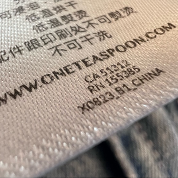 One Teaspoon Junkyard Denim Mini Skirt, Texan Blue, Size 27 - Picture 11 of 11